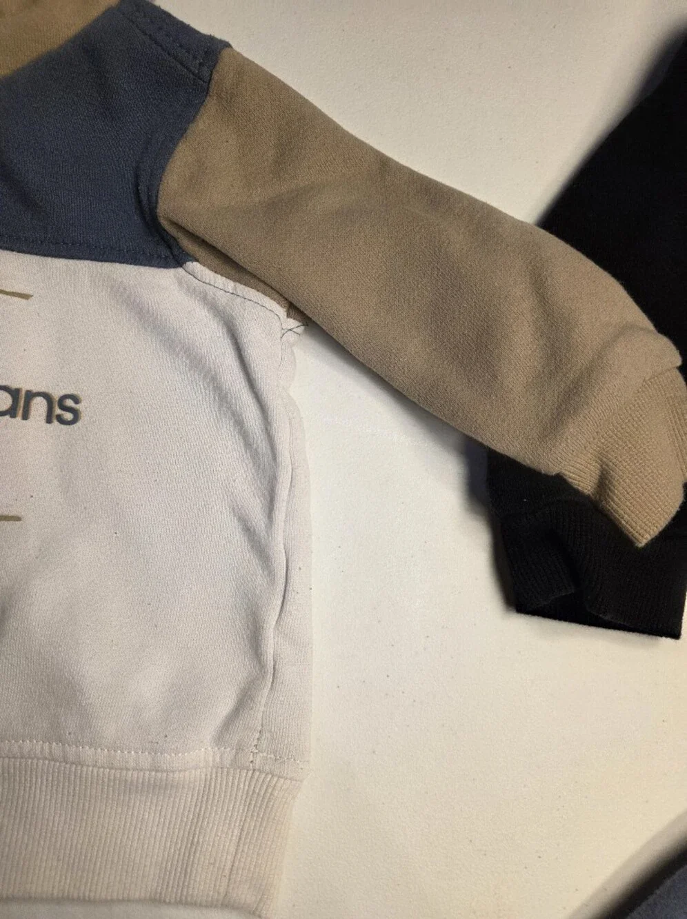 Calvin Klein Jeans Boys' Blue & Tan Colorblock Hoodie Set